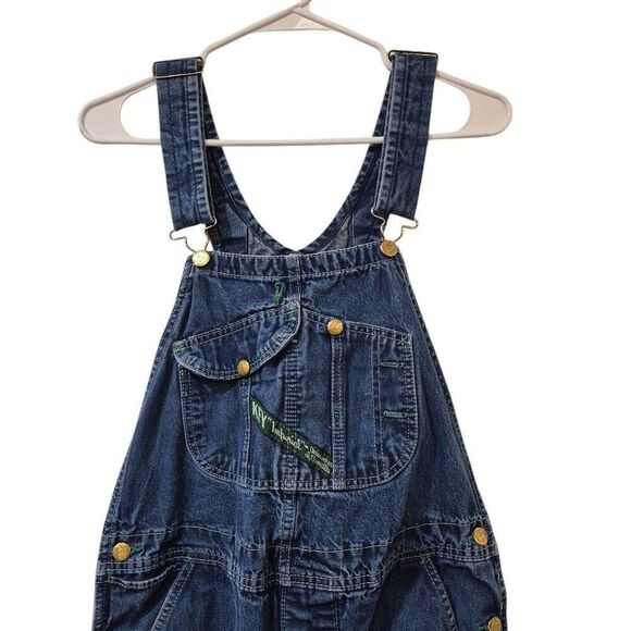 Key Imperial Aristocrat Unisex Medium Wash Blue Cotton Denim Overalls Bibs - Picture 3 of 16